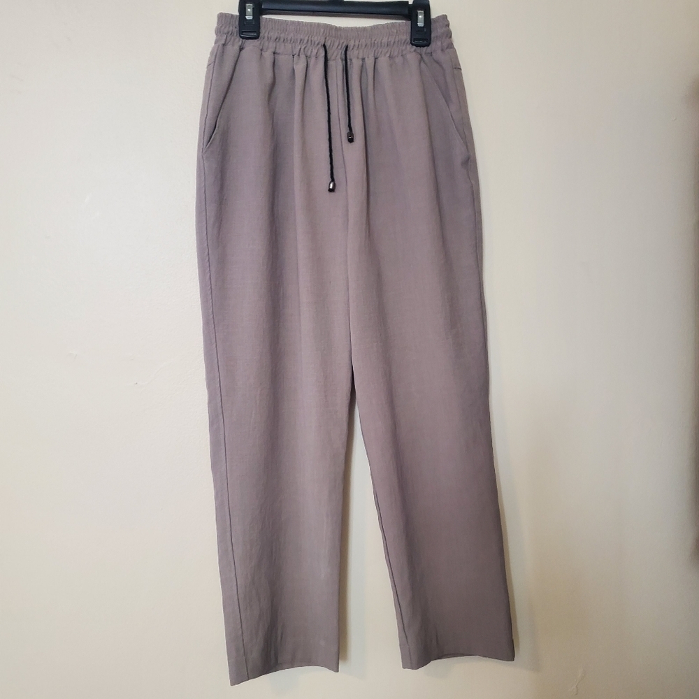 Anthropologie Mare Beige Pants XS Lightweight Drawsting Pull-On